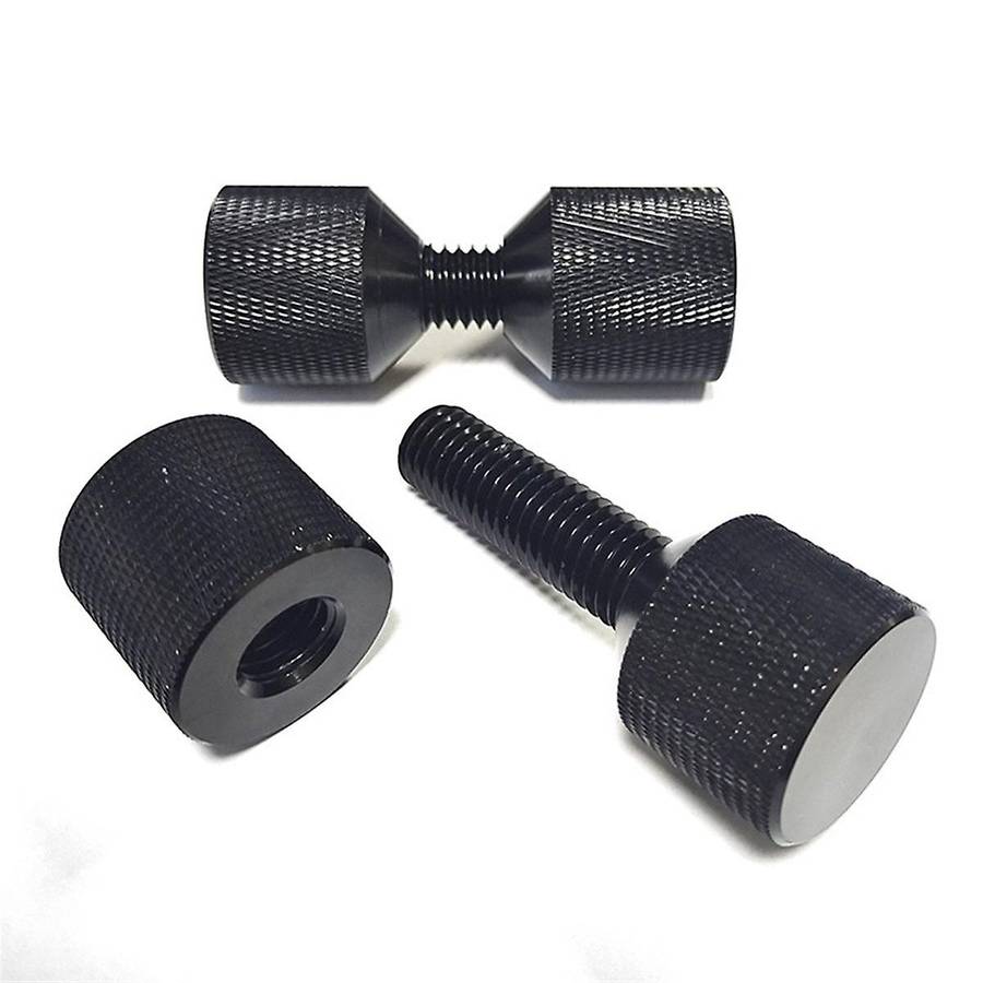 1-1/8inch Two Hole Pins Aluminum Construction 2 Hole Flange Alignment Pin with Anodized Oxide Black