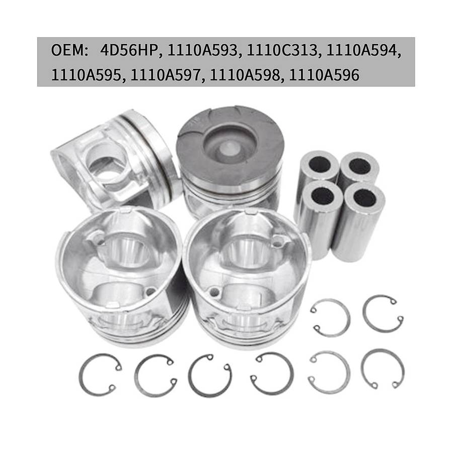 1110a593,1110c313 Piston & Pin Assy Set Piston Standard Cyl. 2+4 for Triton L200 2.5 Crude Oil Ka4t