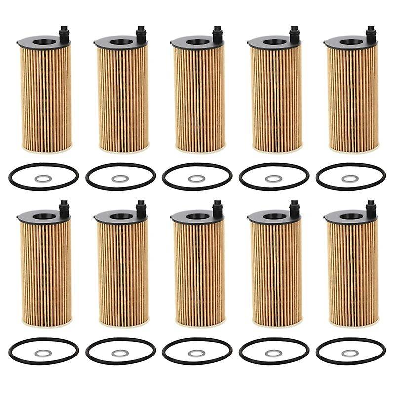 11428575211 Engine Oil Filter Kit for X3 X4 X5 X6 G01 2017-2022 Xdrive 20d 20i 25i 28i, 10pcs