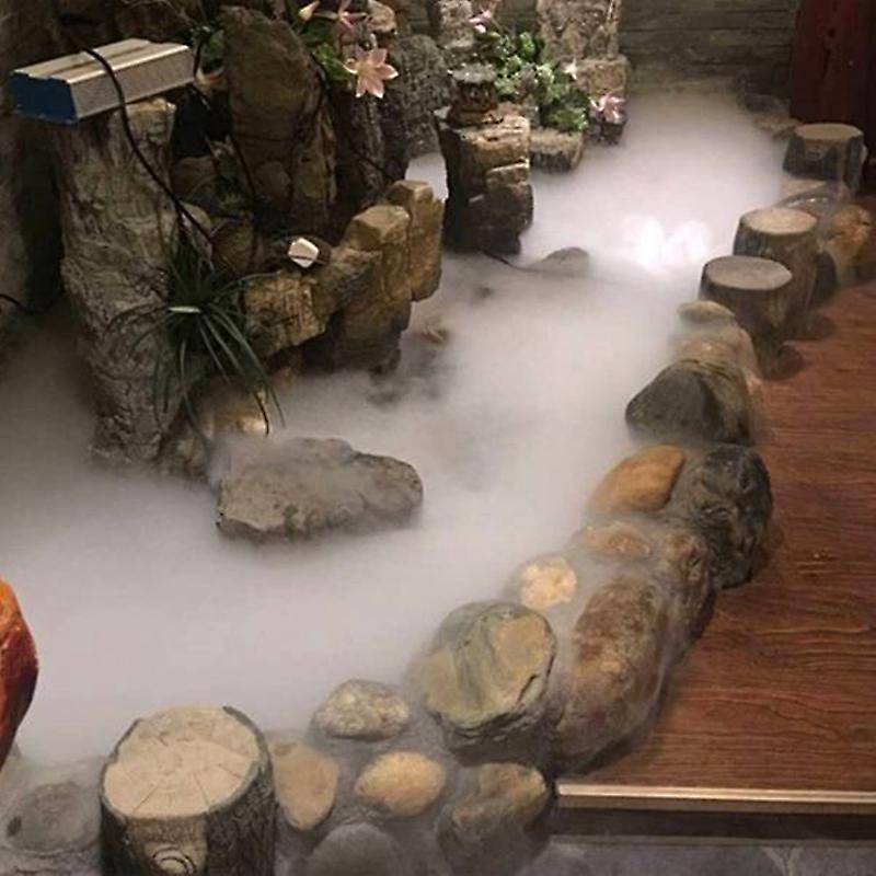 12 Heads Mist Maker Ultrasonic Mist Fogger Humidifier Water Fountain Fog Maker Machine Stainless St