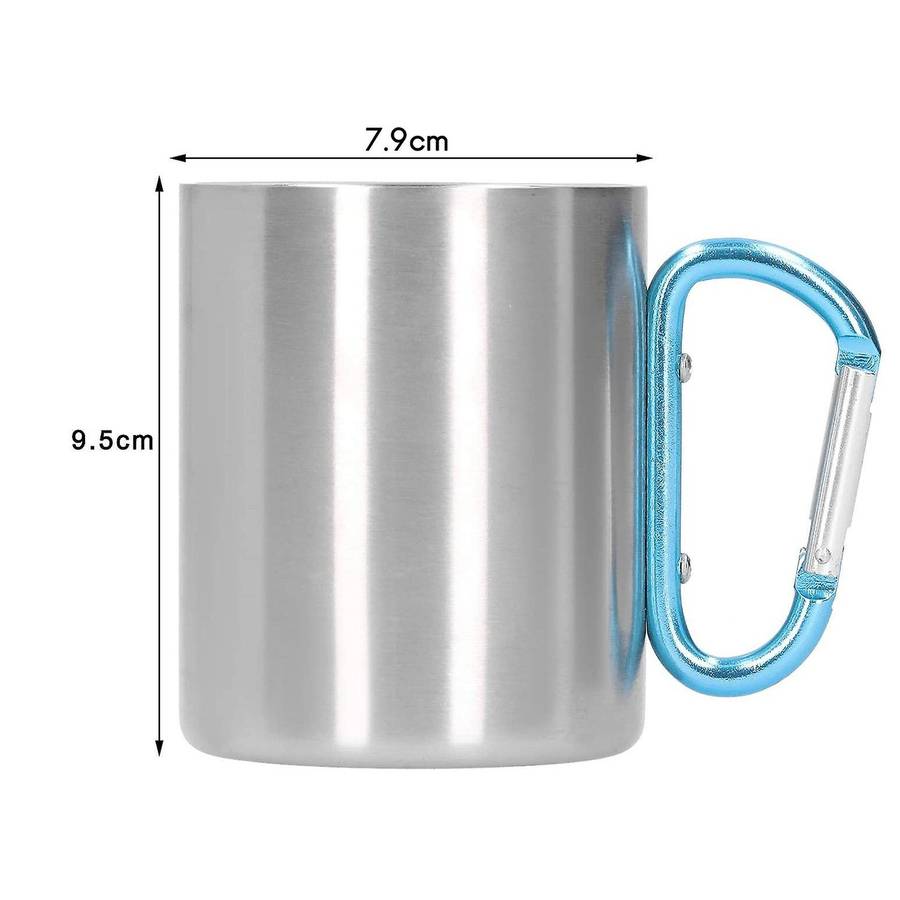 12 Oz Camping Coffee Cup Stainless Steel Home Office Coffee Cup Tea Cup Hot and Cold Drink