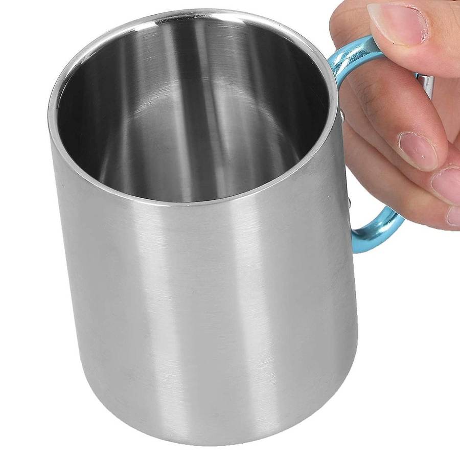 12 Oz Camping Coffee Cup Stainless Steel Home Office Coffee Cup Tea Cup Hot and Cold Drink