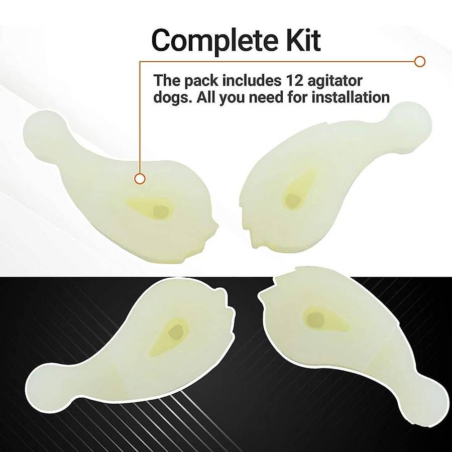 12 Pack 80040 Washer Agitator Dogs Replacement Kit Exact Fit for Whirlpool & Washers - Replaces 285