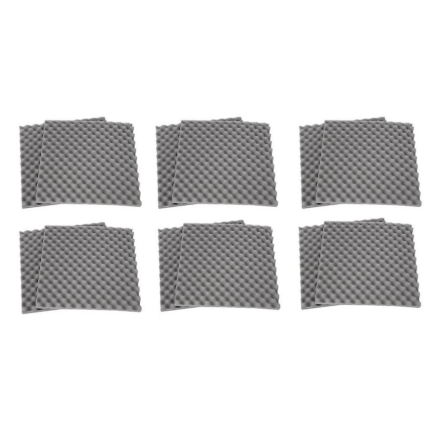 12 Pack Egg Crate Soundproof Foam Panels 1.2inch X 20inch X 20inch Acoustic Foam for Home & Pro Stud