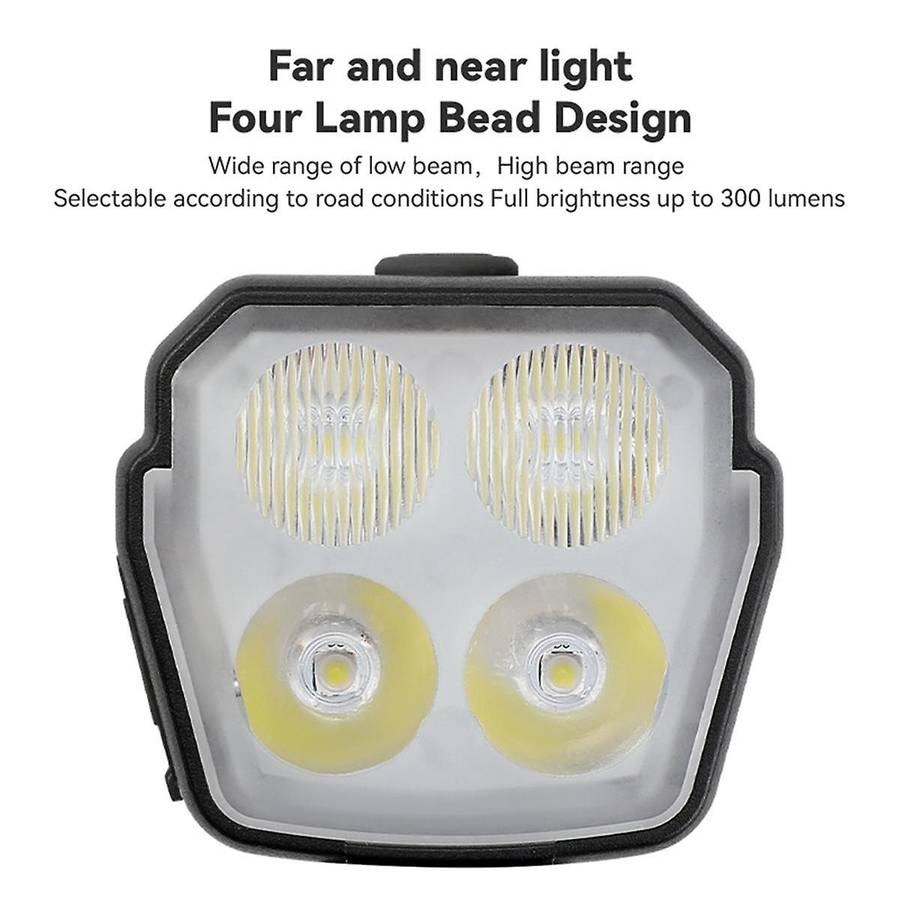 120dB Bicycle Horn Light Bicycle Headlight 2 in 1 Bicycle Headlight 4LED for Outdoor Mountain Bike A