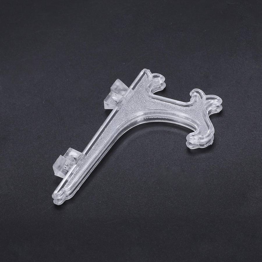 12pcs 3 Inch Plastic Easels Or Plate Holders Display Dinner Plate (transparent)