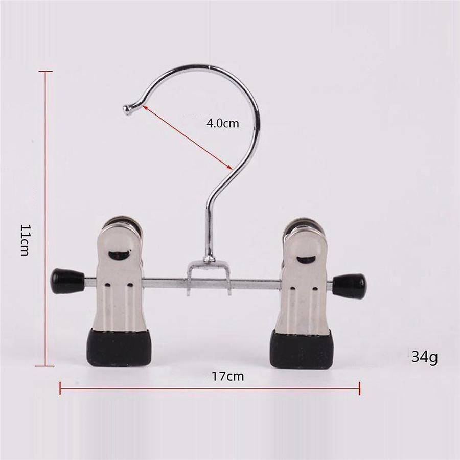 12pcs Adjustable Stainless Steel Shoe Rack Pants Folder Boot Hanger Holder Portable Travel Laundry H