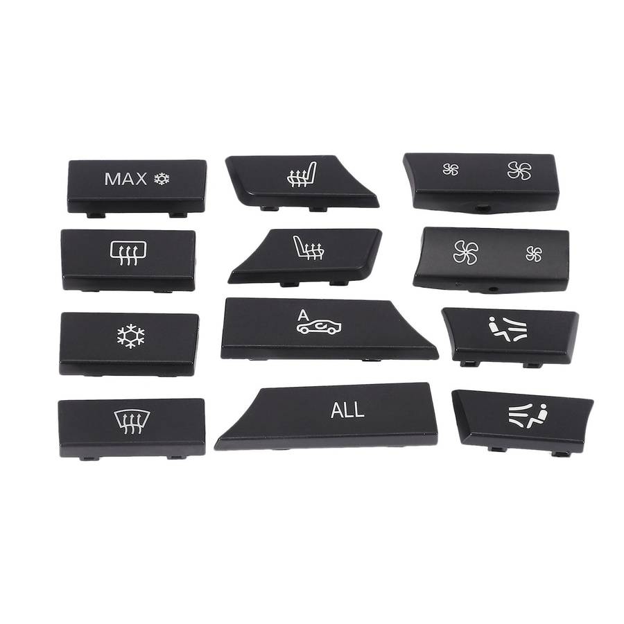 12Pcs Car Air Conditional Button Key Caps A/C Heater Switch Kit Car-Styling for F10 F07 F02 5 7 Ser