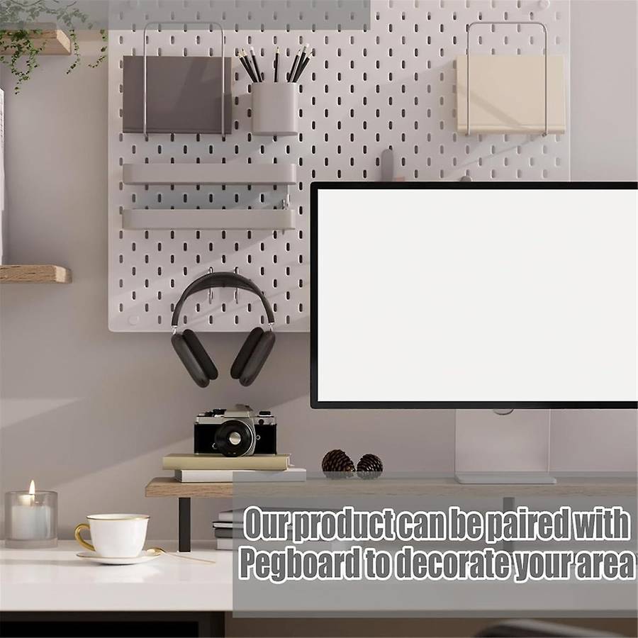 12Pcs Peg Board Hooks, Peg Board Accessories, Long Peg Board Hooks Set Metal Storage Tool Waterproof