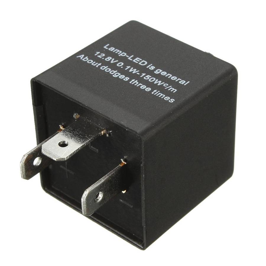 12V 3 Pin LED Adjustable Car Flasher Relay Compatible Turn Signal Light