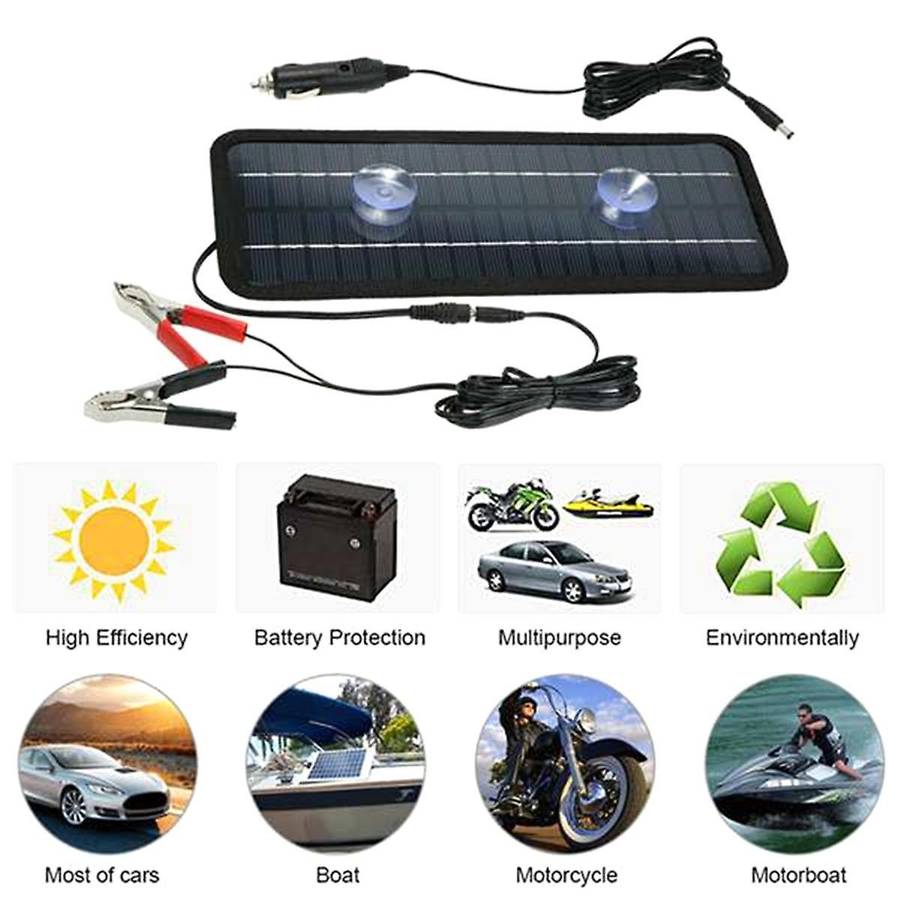 12v 4.5w Portable Solar Panel Power Car Universal Boat Battery Charger for Car Boat Rechargeable Po