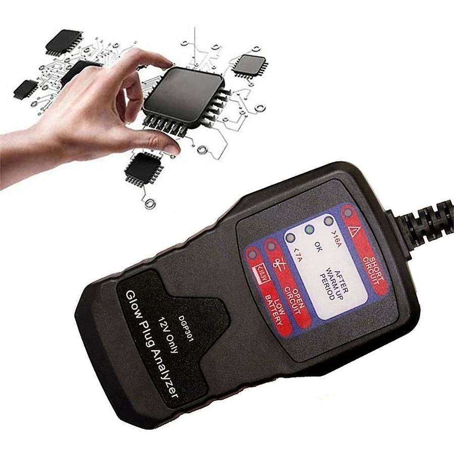 12V Automotive Glow Plug Analyzer Glow Plug Tester LED Diagnostic Tool Tester
