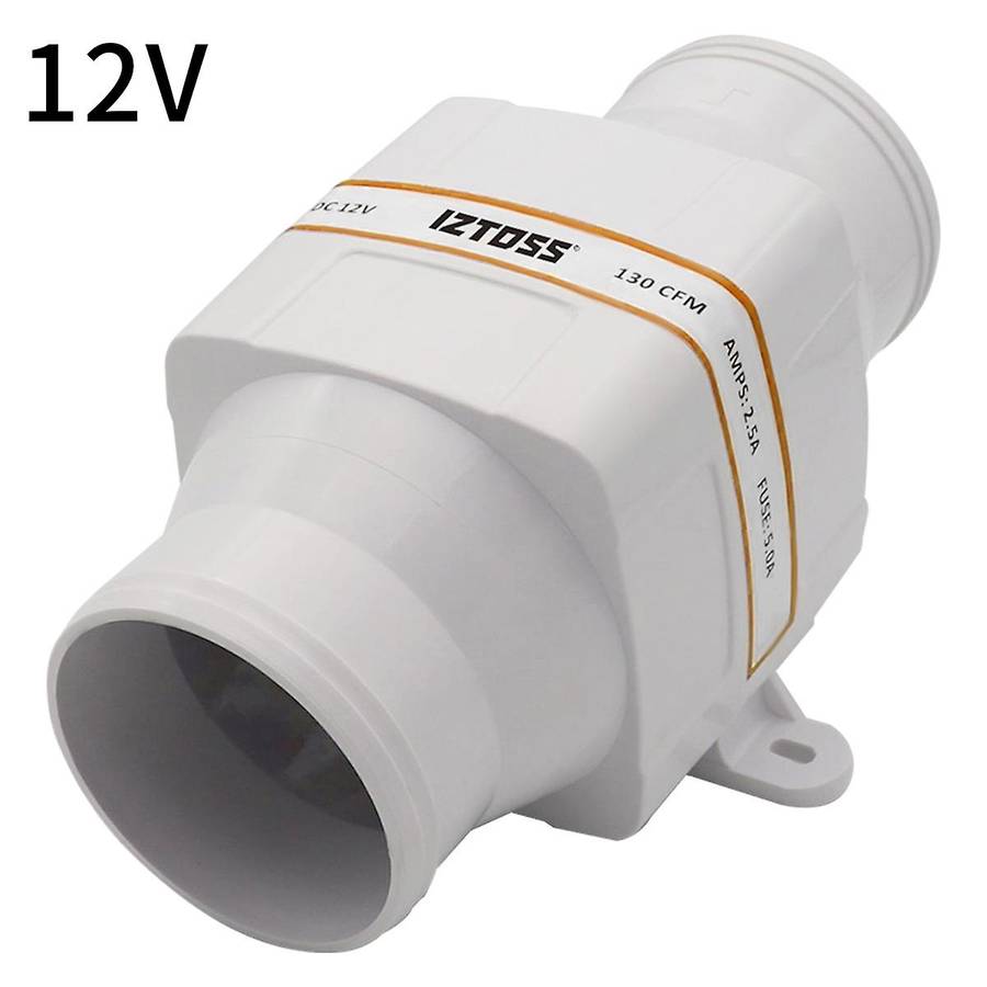 12V Boat Blower 4 Inch 270 CFM In-Line Marine Bilge Engine Galley Boat Cabin Ventilation Fan Boat Ac