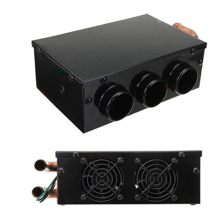 12V Car Truck Universal Defroster Car Heater Three-Hole Water Heating Heating Fan