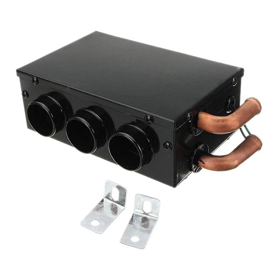 12V Car Truck Universal Defroster Car Heater Three-Hole Water Heating Heating Fan