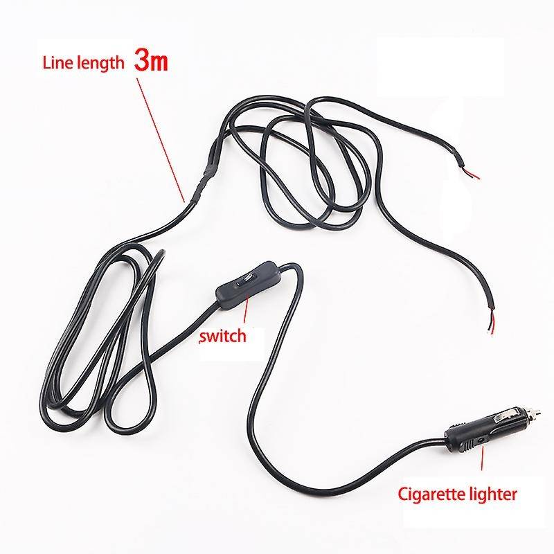 12V Cigar Lighter Socket Connector with On/Off Toggle Switch and 2 Connectors Modified Car Wiring Ha