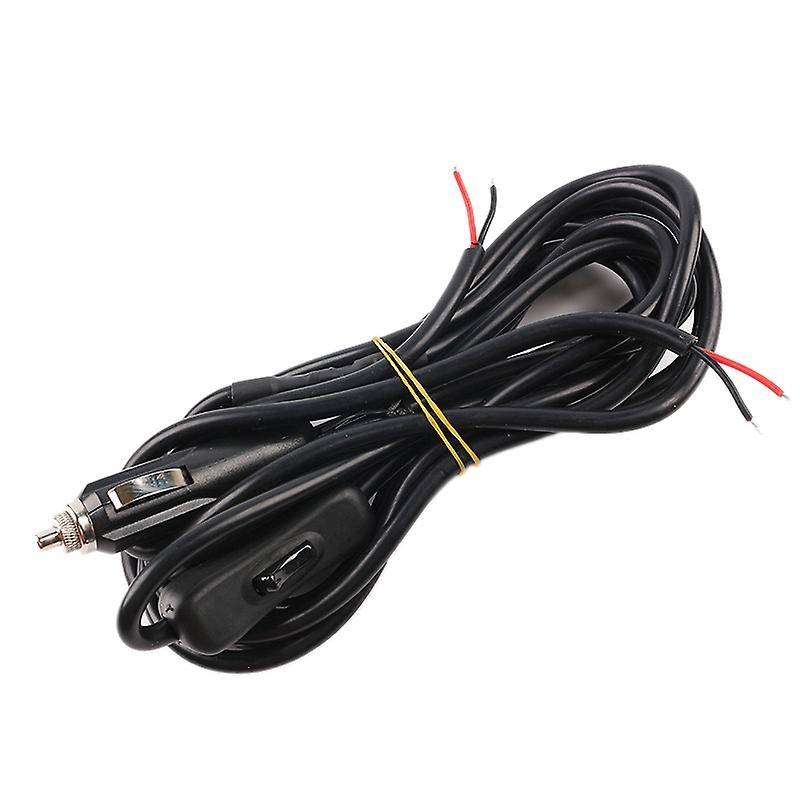 12V Cigar Lighter Socket Connector with On/Off Toggle Switch and 2 Connectors Modified Car Wiring Ha