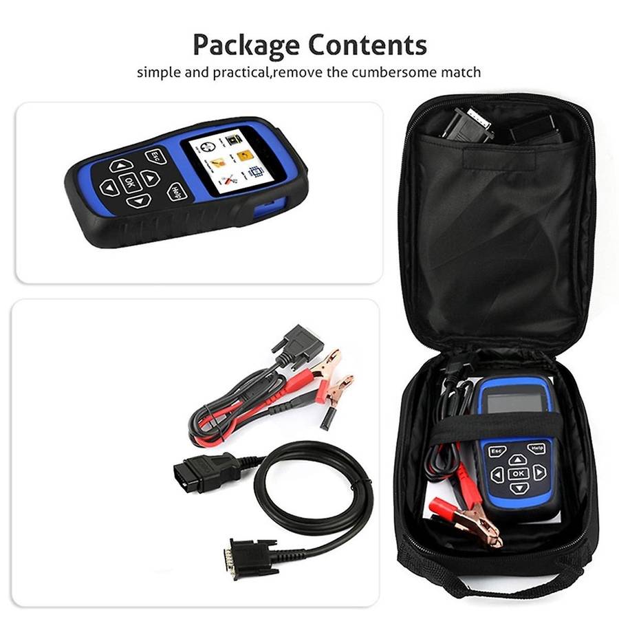 12V/24V Battery Tester Battery Registration BMS Reset Scanner 100-2000 for Car Heavy Duty Truck and