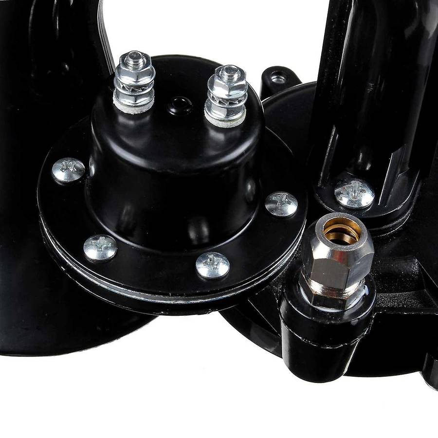 12V-24V Truck Air Horn Loud Trumpet Air Horn with Electric Valve Flat for Auto Car Vehicle Trucks Bu