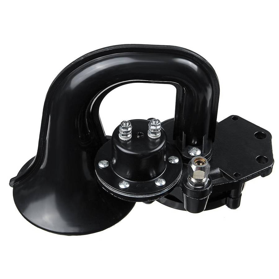 12V-24V Truck Air Horn Loud Trumpet Air Horn with Electric Valve Flat for Auto Car Vehicle Trucks Bu
