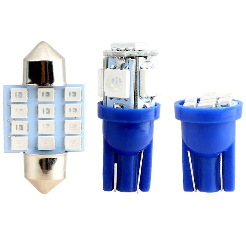 13X Car Interior LED Lights for Dome License Plate Lamp 12V Car Accessories Kit