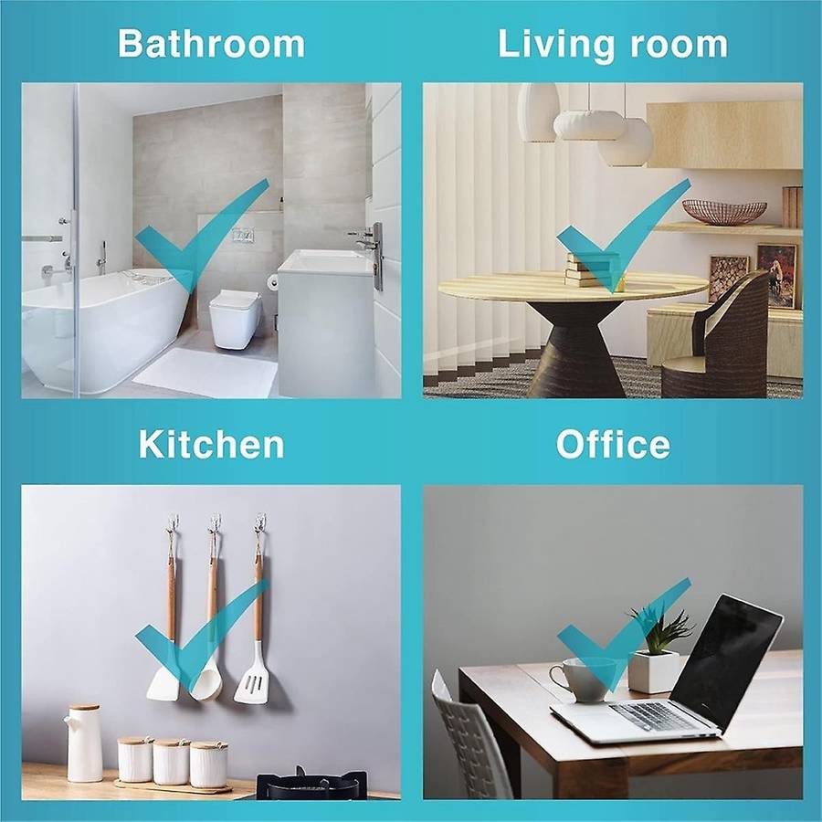 14 Hooks+20 Strips, Utility Hooks, Organize Damage-Free Hanging Hooks Heavy Duty Hooks ,No Tools Wal