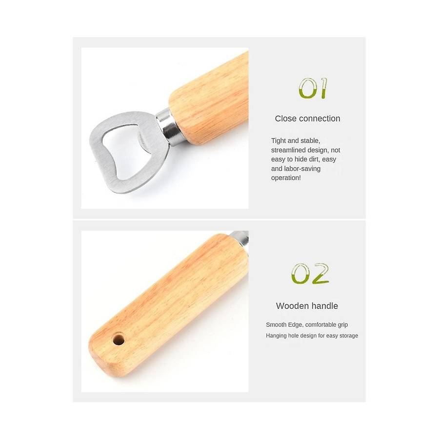 15pcs Wooden Bottle Opener, Bottle Opener, Beer Bottle Opener, Father's Day, Birthday Gift for Men