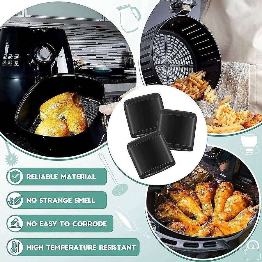 16pcs Replacement Rubber for Airfryer Grill Airfryer Pieces Non-scratch Protective Covers Kitchen C