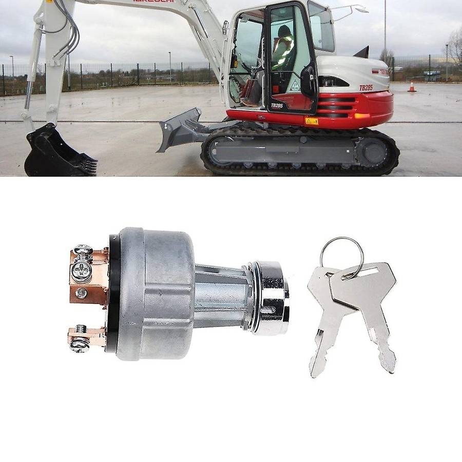 1700100023 1700100052 H806 Ignition Switch with 2 for Takeuchi Excavator Digger Ignition Switch Loc