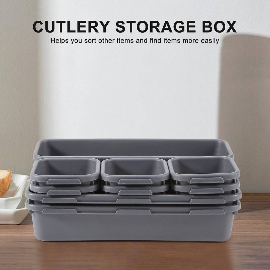 18 Pack Drawer Organizer Tray, Multi-purpose Desk Drawer Tray Organizer for Kitchen Bathroom Office