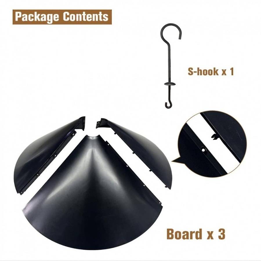 18in Loose Rat Guard for Bird Feeder Pole,outer Pole Mount Plug Bird Feeder Protective Cover,for Out