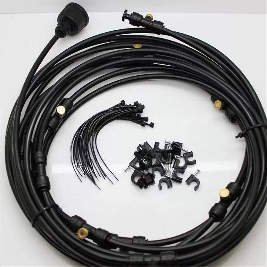 18M Tap Water Garden Set Low Pressure Mist System Villa Courtyard Cooling