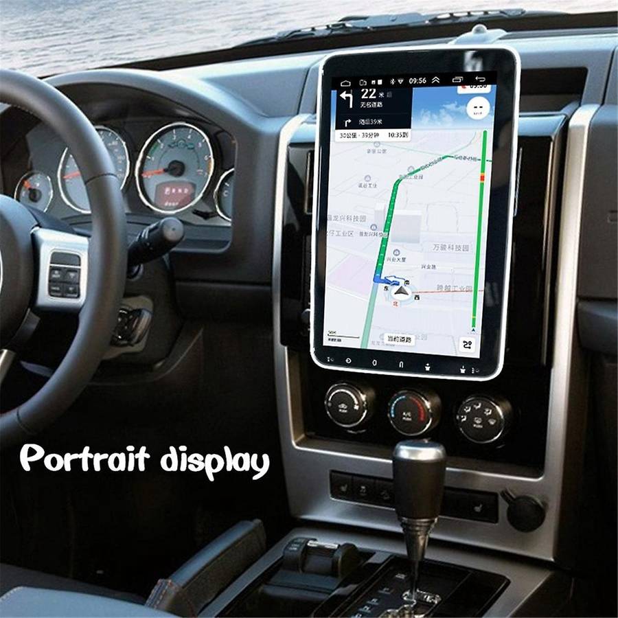 1Din Adjustable Rotatable Screen 2G+64G Car Multimedia Player 10.1Inch Android 13 Wireless CarPlay