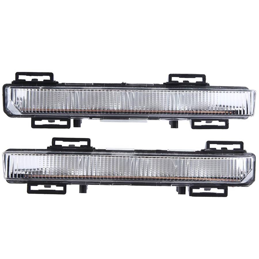 1Pair Car Daytime Running Light(LH+RH)2049064802 2049064902 Front Bumper Light for - C-CLASS W204 S
