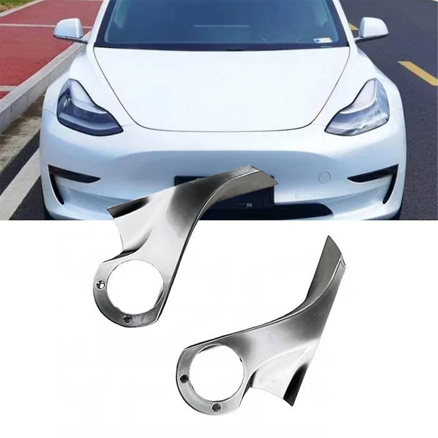 1Pair Car Rearview Mirror Inner Chrome Trim Cover for 2015-2020 Mirror Holder Upper Cover Support