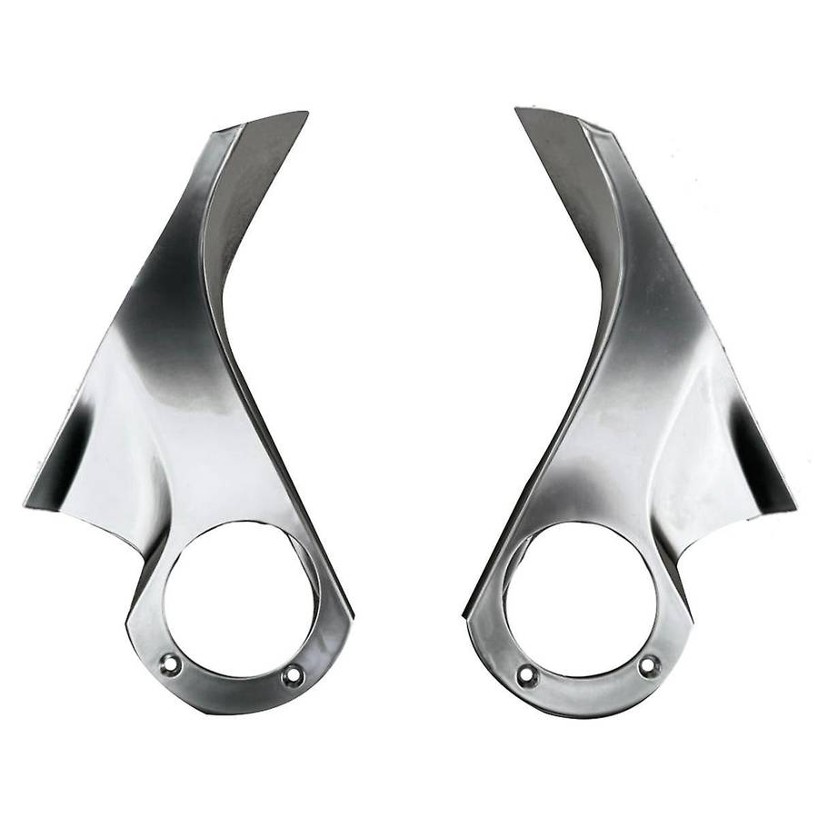 1Pair Car Rearview Mirror Inner Chrome Trim Cover for 2015-2020 Mirror Holder Upper Cover Support