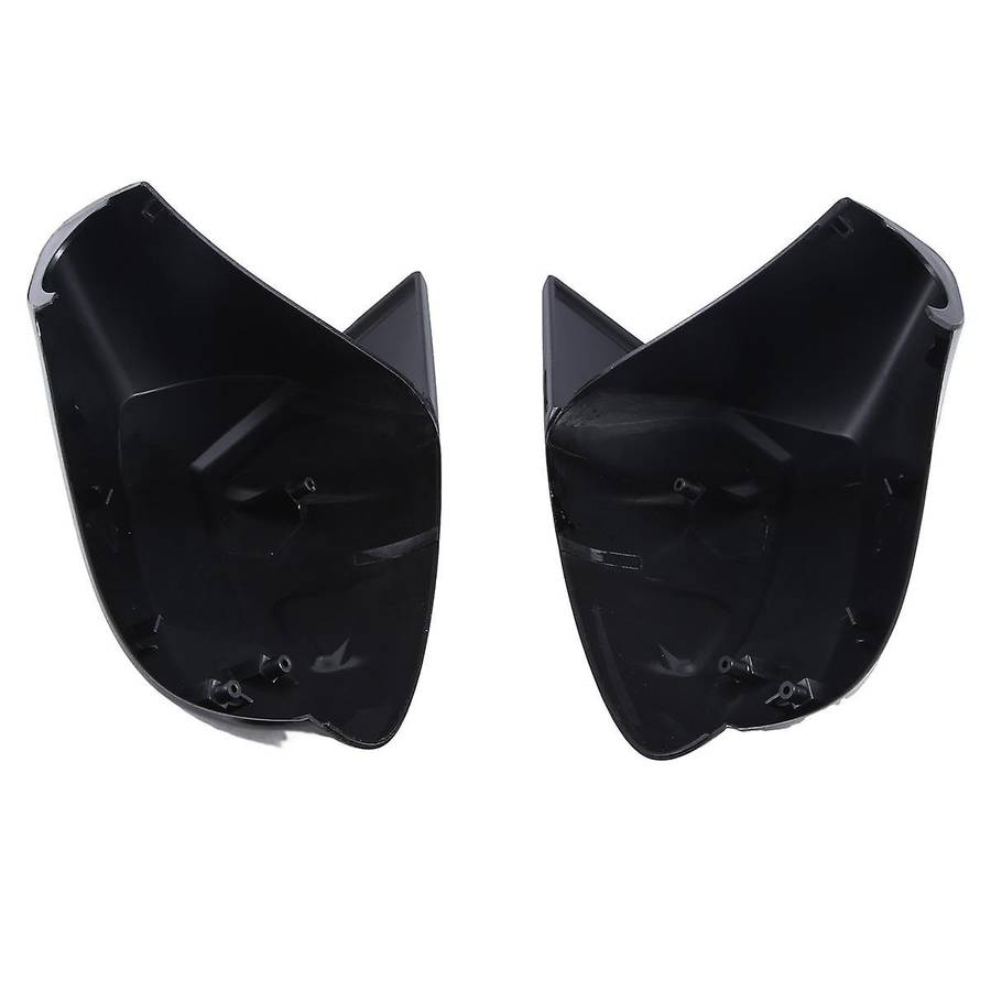 1pair Car Snap Clip Gloss Black Cow Horn Rear View Mirror Housing Reversing Mirror Housing(lh+rh) fo