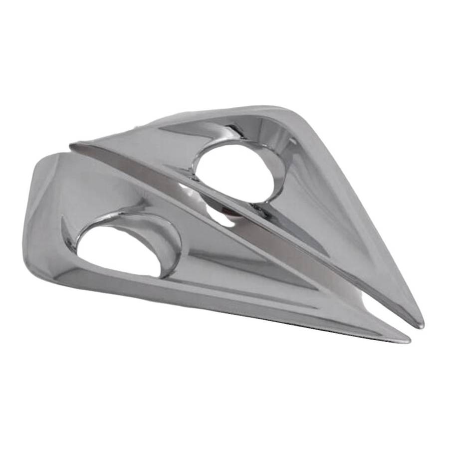1Pair Front Fog Light Cover Chrome Moulding Trim for RUSH 2018-2023 Daytime Running Lamp Grille Fra