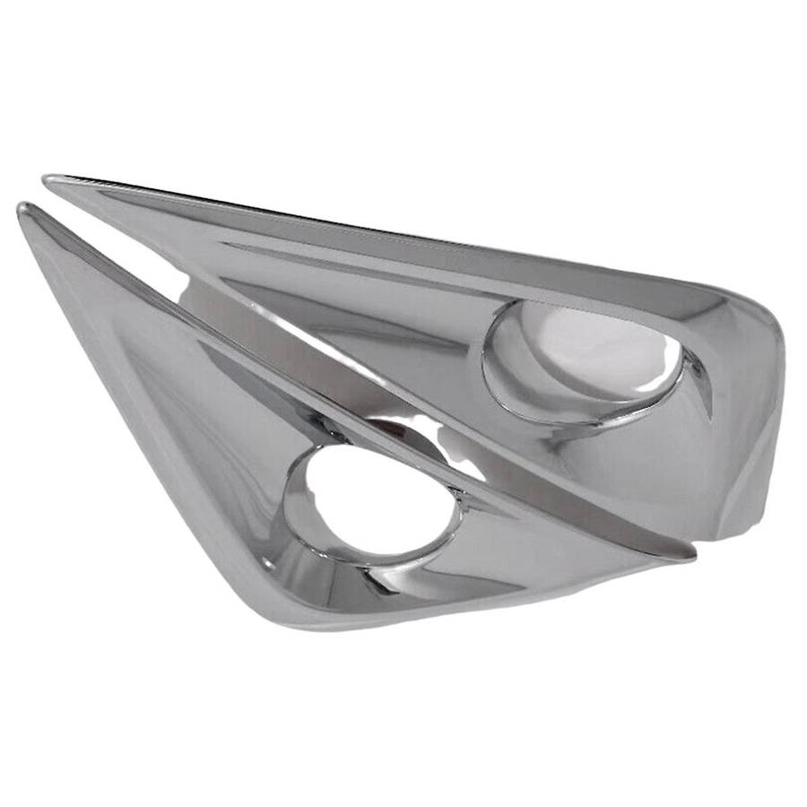 1Pair Front Fog Light Cover Chrome Moulding Trim for RUSH 2018-2023 Daytime Running Lamp Grille Fra
