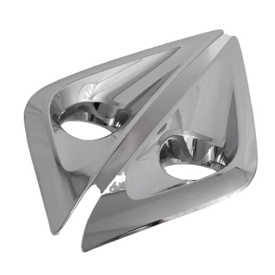 1Pair Front Fog Light Cover Chrome Moulding Trim for RUSH 2018-2023 Daytime Running Lamp Grille Fra