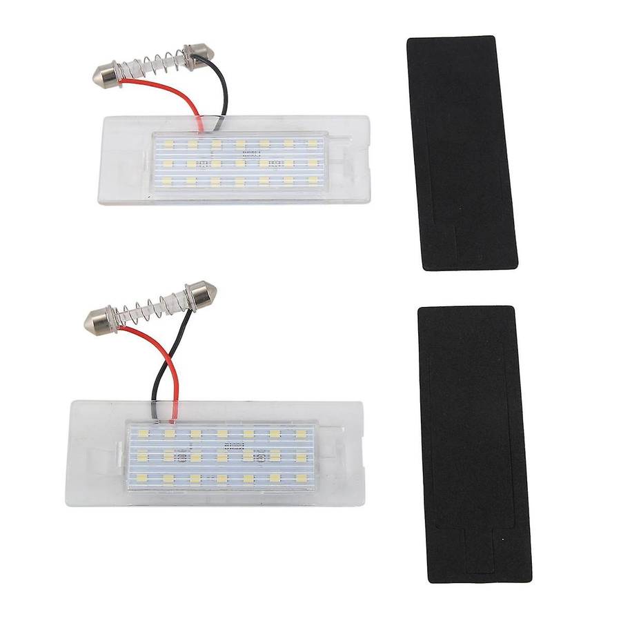 1Pair LED License Plate Lighting for Panda Mk3 169 2003-2012 Mk4 319 2011-, 71734797 , 71771501