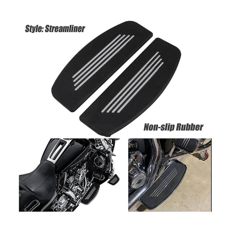 1pair Motorcycle Front Footrest Insert Foot Peg Trim for Street Road Glide Foot Pedal Covers