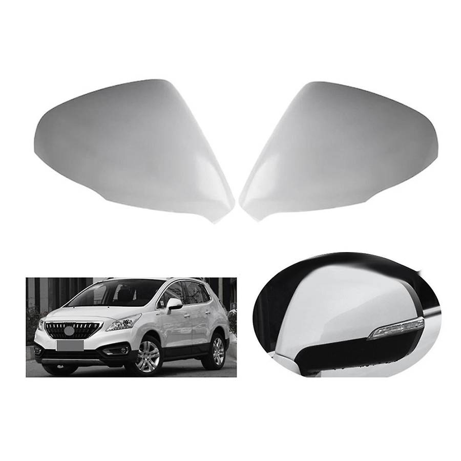 1Pair Side Rearview Mirrors Cover Case for 3008 2013-2019 Reverse Rear View Decorative Shell