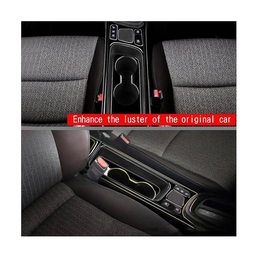 1set Car Water Cup Holder Decor Frame Center Console Water Cup Holder Decoration Cover Trim for Yari