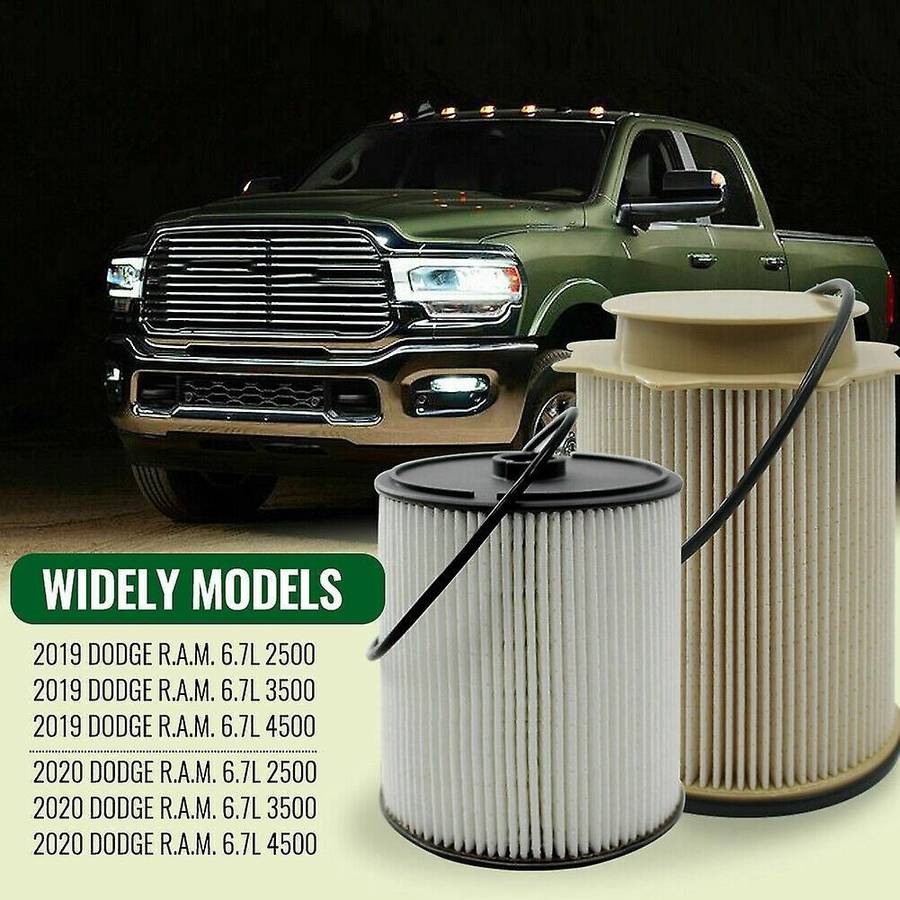 1Set Fuel Filter for Ram 2500 3500 4500 5500 Crude Oil 68436631AA & 68157291AA