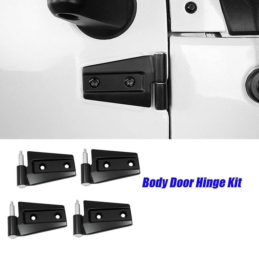 1set/4pcs Car Door Hinge Kit for Wrangler Jk 2dr 2007-2018 Body Door Side Hinges Cover Trim