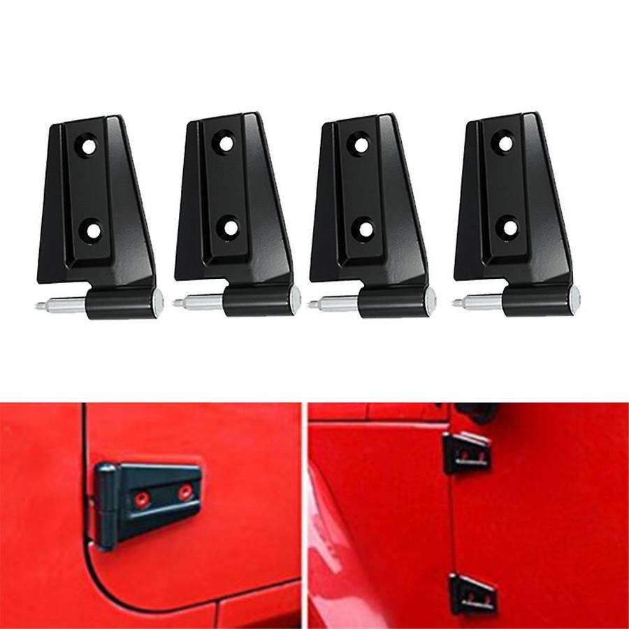 1set/4pcs Car Door Hinge Kit for Wrangler Jk 2dr 2007-2018 Body Door Side Hinges Cover Trim