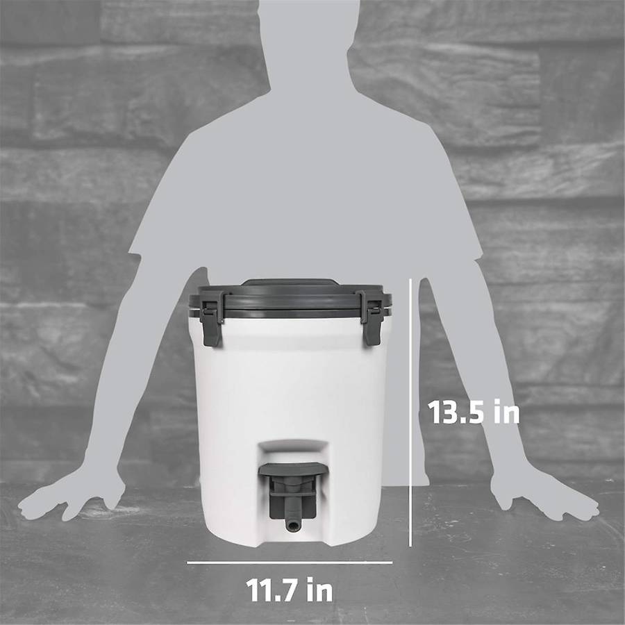2 Gallon Fast Flow Water Jug, Ice Water Dispenser, Insulated Beverage Cooler with Easy Pour Spigot a