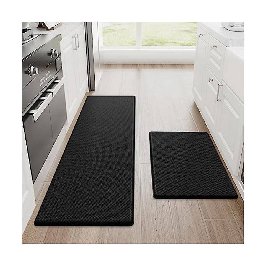 2 Pcs Kitchen Carpets, Cushioning and Anti-fatigue Kitchen Mats for Floor, Waterproof Kitchen Carpet