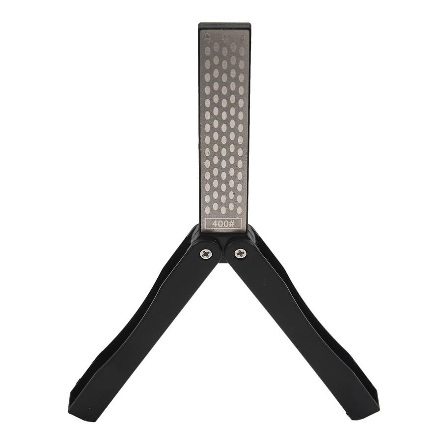 2 Side Folding Fan-Shape Stone Diamond Knife Sharpener Outdoor Repair Tools